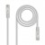 Cabo Nanocable RJ45 Cat.6A UTP LSZH Cinza 0,5m