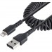 Cabo StarTech USB-A para Lightning 50cm Enrolado Cabo StarTech USB-A para Lightning 50cm Enrolado