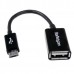 StarTech.com 5in Micro USB to USB OTG Host Adapter - Micro USB Male to USB A Female On-The-GO Host Cable Adapter (UUSBOTG) - Adaptador USB - USB (F) para Micro USB Tipo B (M) - USB 2.0 OTG - 12.7 cm - preto - para P/N: ST4300U3C1, ST4300U3C1B