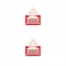 Cabo Rede Nanocable Cat.6 UTP RJ45 - 1m - Vermelho