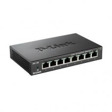 Switch D-Link DES-108: 8 Portas 10/100 Mbps, Não Gerenciado, Carcaça Metálica