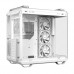Caixa Asus TUF Gaming GT502 Horizon TG ARGB White: Midi Tower, ARGB, Branca, com 3 ventoinhas laterais