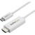 StarTech.com 3ft (1m) USB C to HDMI Cable, 4K 60Hz USB Type C to HDMI 2.0 Video Adapter Cable, Thunderbolt 3 Compatible, Laptop to HDMI Monitor/Display, DP 1.2 Alt Mode HBR2 Cable, White - 4K USB-C Video Cable (CDP2HD1MWNL) - Cabo adaptador - 24 pin