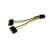 StarTech.com 6in SATA Power to 6 Pin PCI Express Video Card Power Cable Adapter - SATA to 6 pin PCIe power - Cabo de alimentação - SATA de alimentação (M) para alimentação PCIe 6 pinos (M) - 15 cm