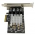 Startech Tarjeta de Red Pci Expres 4 Puertos Rj45 Gigabit Chipset Intel I350  St4000spexi