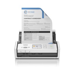 Brother - ADS1800W - Scanner de secretária compacto com WiFi, frente e verso automático, ADF 20 folhas e ranhura para cartões, alimentação por USB, Velocidade 30 fpm/60 ppm - ADF 20 folhas - WiFi - Visor tátil 7,1 cm
