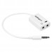 Divisor Splitter Minijack 3.5mmcabl Headset a 2x Miniplug Estereo