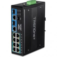 Switch de Rede Trendnet TI-BG104, 10 Portas Gigabit PoE++, 2 SFP