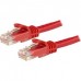 StarTech.com 50cm CAT6 Ethernet Cable, 10 Gigabit Snagless RJ45 650MHz 100W PoE Patch Cord, CAT 6 10GbE UTP Network Cable w/Strain Relief, Red, Fluke Tested/Wiring is UL Certified/TIA - Category 6 - 24AWG (N6PATC50CMRD) - Cabo de rede - RJ-45 (M) par