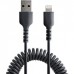Cabo StarTech USB-A para Lightning 50cm Enrolado Cabo StarTech USB-A para Lightning 50cm Enrolado
