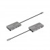 Docking Station Club3D USB 3.2 Gen1 Tipo-C: 8 em 1, 2x HDMI, 2x USB-A, RJ45, SD, MicroSD