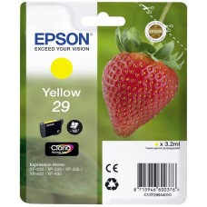 Tinteiro EPSON 29 Amarelo + Alarme RF - Expression Home XP-255/257/352/355/452/455