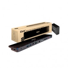 Base de ligação CLUB3D, USB-C, 100W, 15 em 1, Tripla Ecrã