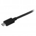 StarTech.com 6ft/1.8m USB C to DisplayPort 1.2 Cable 4K 60Hz, USB-C to DisplayPort Adapter Cable HBR2, USB Type-C DP Alt Mode to DP Monitor Video Cable, Works with Thunderbolt 3, Black - USB-C Male to DP Male - Cabo DisplayPort - 24 pin USB-C (M) par