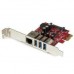 StarTech.com 3 Port PCI Express USB 3.0 Card + Gigabit Ethernet - Fits Standard & Low-Profile PCs - UASP Supported - Optional SATA Power (PEXUSB3S3GE) - Adaptador de rede / USB - PCIe 2.0 baixo perfil - USB 3.0 x 3 + 1000Base-T x 1