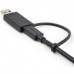 3ft Hybrid USB-C Cable w/USB-A Adapter