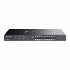 TP-LINK Omada 20-Port Gigabit Easy Managed Switch with 16-Port PoE+ 16x Gigabit PoE+ Ports 2x Gigabit Non-PoE Ports TP-LINK Omada 20-Port Gigabit Easy Managed Switch with 16-Port PoE+ 16x Gigabit PoE+ Ports 2x Gigabit Non-PoE Ports