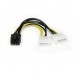 Adaptador de Cabo StarTech LP4PCIEX8ADP para Placa Gráfica PCIe