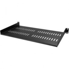 StarTech.com 1U Vented Server Rack Cabinet Shelf, 10in Deep Fixed Cantilever Tray, Rackmount Shelf for 19