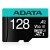 Cartão Memória ADATA Micro SDXC 128GB - UHS-I U3 Class 10 V30, com Adaptador SD