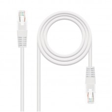 Cabo Nanocable RJ45 Cat5e UTP AWG24 0,5m Branco - 10.20.0100-W