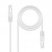 Cabo Nanocable RJ45 Cat5e UTP AWG24 0,5m Branco - 10.20.0100-W