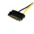 StarTech.com 6in SATA Power to 8 Pin PCI Express Video Card Power Cable Adapter - SATA to 8 pin PCIe power - Cabo de alimentação - SATA de alimentação (M) para alimentação PCIe 8 pinos (M) - 15 cm