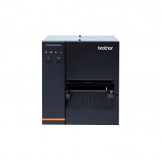Brother TJ-4020TN - Impressora industrial de etiquetas de transferência térmica e tecnologia térmica direta com uma resolução de 203ppp. Placa de rede, série, host USB  e design robusto, para elevados volumes de impressão