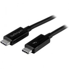 StarTech.com 1m (3.3ft) Thunderbolt 3 Cable, 20Gbps, 100W PD, 4K Video, Thunderbolt-Certified, Compatible w/ TB4/USB 3.2/DisplayPort - Cabo Thunderbolt - 24 pin USB-C (M) para 24 pin USB-C (M) - Thunderbolt 3 / USB / DisplayPort - 1 m - preto - para