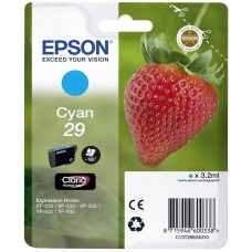 Tinteiro EPSON 29 Ciano + Alarme RF - Expression Home XP-255/257/352/355/452/455
