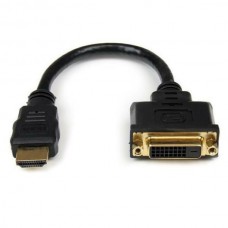Adaptador StarTech HDDVIMF8IN HDMI Macho para DVI-D Fêmea, 20cm