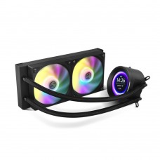 Sistema de Refrigeração Líquida Nox Hummer X-240 LCD: 240 mm, RGB, Ecrã LCD, Compatível com Intel e AMD