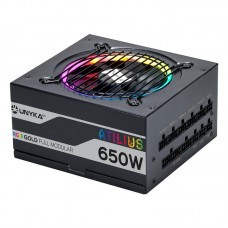 UNYKAch Fonte de Alimentação Gaming Atilius RGB 650W-BLACK -92% Eficiencia 140mm Full Modular UNYKAch Fonte de Alimentação Gaming Atilius RGB 650W-BLACK -92% Eficiencia 140mm Full Modular