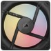 Ventilador Corsair iCUE LINK LX120-R RGB - Série LX-R, 12 cm, Preto, 3 peças