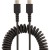 StarTech.com 20in (50cm) USB C Charging Cable, Coiled Heavy Duty Fast Charge & Sync USB-C Cable, High Quality USB 2.0 Type-C Cable, Rugged Aramid Fiber, TPE, 3A, S20, iPad, Pixel - Durable Male to Male USB, Black - Cabo USB - 24 pin USB-C (M) para 24 StarTech.com 20in (50cm) USB C Charging Cable, Coiled Heavy Duty Fast Charge & Sync USB-C Cable, High Quality USB 2.0 Type-C Cable, Rugged Aramid Fiber, TPE, 3A, S20, iPad, Pixel - Durable Male to Male USB, Black - Cabo USB - 24 pin USB-C (M) para 24