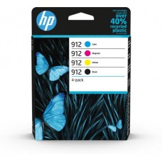 Conjunto de Tinteiros HP 912 (CMYK) para Impressoras OfficeJet Pro