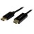 StarTech.com 6.5 ft / 2m DisplayPort to HDMI converter cable - 4K (DP2HDMM2MB) - Cabo adaptador - DisplayPort macho para HDMI macho - 2 m - preto - suporte de 4K - para P/N: DK30CH2DEP, DK30CH2DEPUE, DK30CH2DPPD, DK30CH2DPPDU, DK30CHDDPPD, DK30CHDPPD