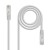 Cabo de Rede Nanocable Cat.6a, RJ45, 5m, Cinza