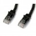 1m Black Snagless Cat6 UTP Patch Cable