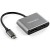 StarTech.com USB C Multiport Video Adapter, 4K 60Hz USB-C to HDMI 2.0 or DisplayPort 1.2 Monitor Adapter, USB Type-C 2-in-1 Display Converter HDMI/DP HBR2 HDR, Thunderbolt 3 Compatible - USB-C 2 in 1 Adapter (CDP2DPHD) - Adaptador de vídeo - 24 pin U