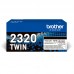 Brother Pack de 2 Tóner Tn-2320 Negro Larga Duracion Tn2320twin Brother Pack de 2 Tóner Tn-2320 Negro Larga Duracion Tn2320twin