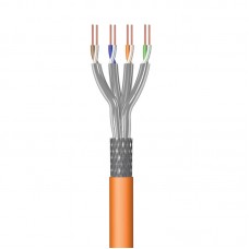 EWENT Networking Cable Cat 7 S/FTP AWG23/1 CU 100mt. CPR Eca Calss SOLID, Jacket: LSZH Orange