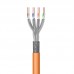 EWENT Networking Cable Cat 7 S/FTP AWG23/1 CU 100mt. CPR Eca Calss SOLID, Jacket: LSZH Orange