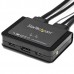 StarTech.com 2 Port DisplayPort KVM Switch, 4K 60Hz, Compact Dual Port UHD DP 1.2 USB Desktop KVM Switch w/ Integrated 4ft Cables & Audio, Bus Powered & Remote Switching, MacBook ThinkPad - SV211DPUA4K