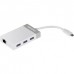 Hub Combo USB/Ethernet Trendnet TUC-ETGH3 - USB Tipo C - 3 Portas USB 3.0 - Gigabit Ethernet