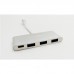 Hub USB Coolbox COO-HUC3U3PD, 4 Portas, Alumínio, USB 3.0