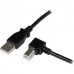 Cabo Adaptador USB StarTech USBAB1MR, 1m, USB-A para USB-B (Angulado) Cabo Adaptador USB StarTech USBAB1MR, 1m, USB-A para USB-B (Angulado)