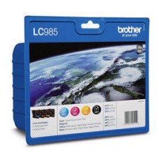 Tinteiro BROTHER LC985VVALBP Pack 4 Cores - DCP-J125/315W/515W, MFC-J220/265W/415W