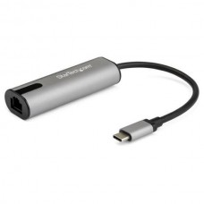 StarTech.com 2.5GbE USB C to Ethernet Adapter NBASE-T NIC, USB 3.0 Type C 2.5/1 Gigabit/100 Mbps Multi Speed Network/USB 3.1 Laptop to RJ45/LAN Thunderbolt 3 Compatible/MacBook Pro Surface - Type-C to Ethernet - Adaptador de rede - USB-C - Gigabit Et