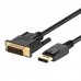 Ewent Cabo Adaptador Displayport para Dvi-D 1.8mt